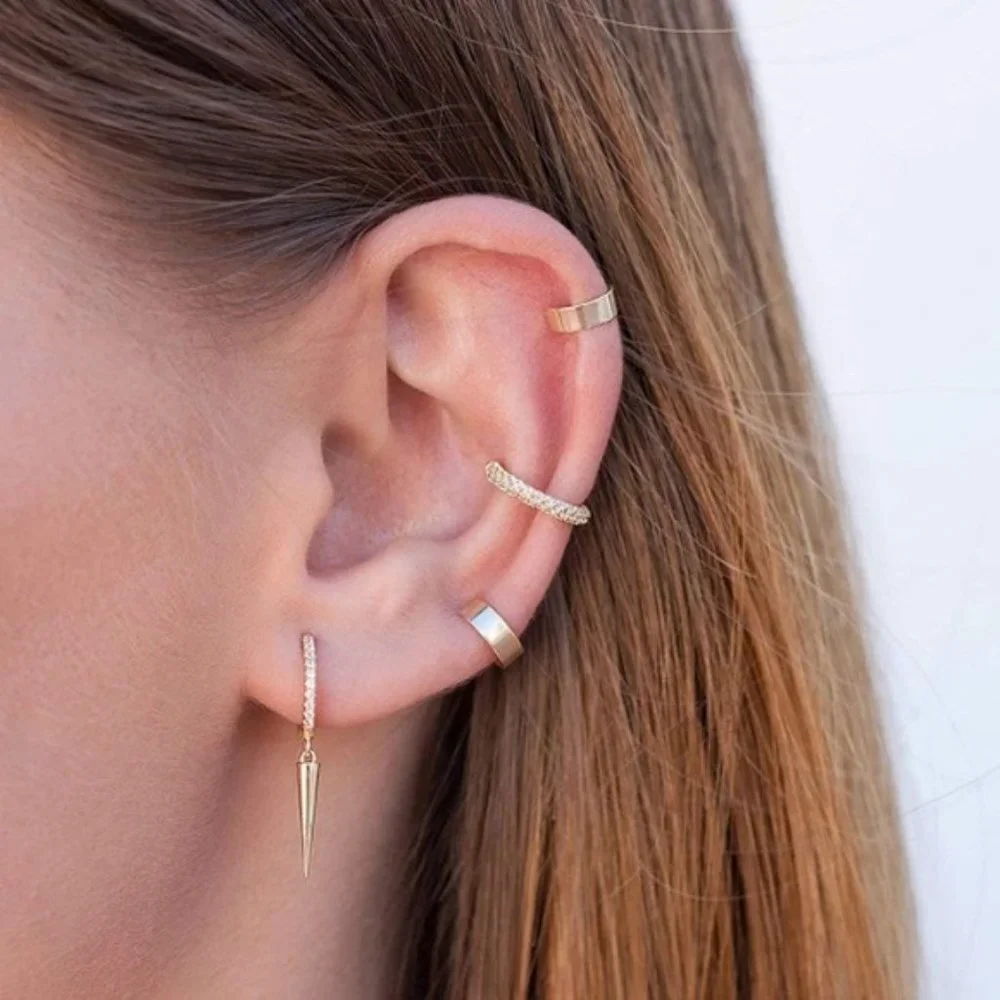 Spike Gold Drop Earrings